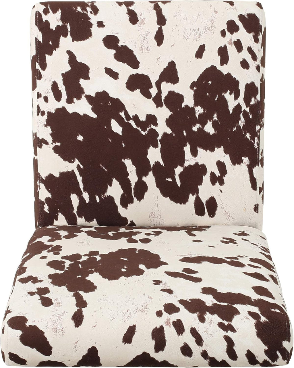 Evelyn Contemporary Velvet Dining Chairs (Set of 4), Cow Print