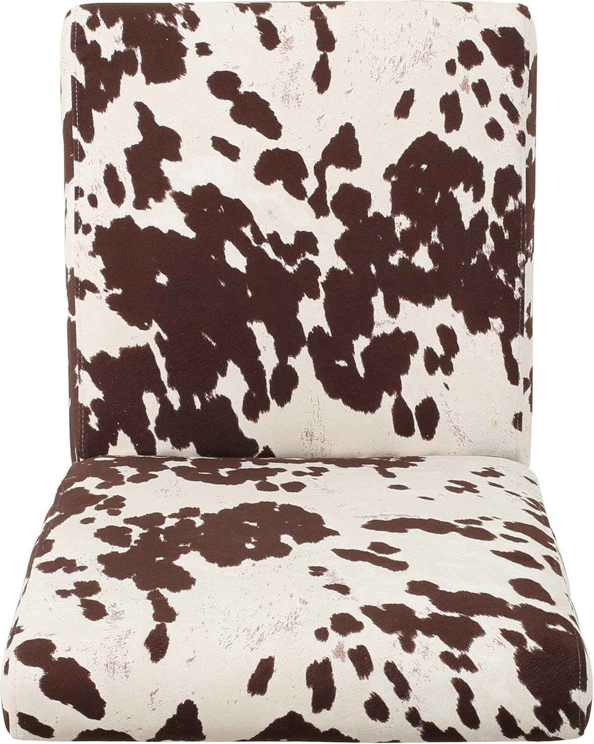 Evelyn Contemporary Velvet Dining Chairs (Set of 4), Cow Print