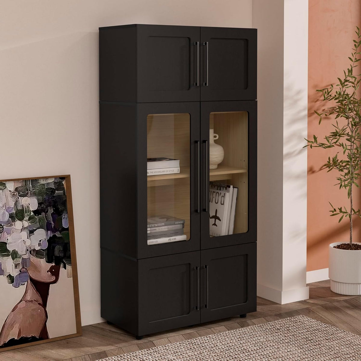 From the Tree Furniture 32 Inch Modular Sideboard Storage Cabinet with Soft-Close Doors | Buffet Accent Cabinet for Living Room, Entryway, Dining Room & Office | Scratch-Resistant Modern Design