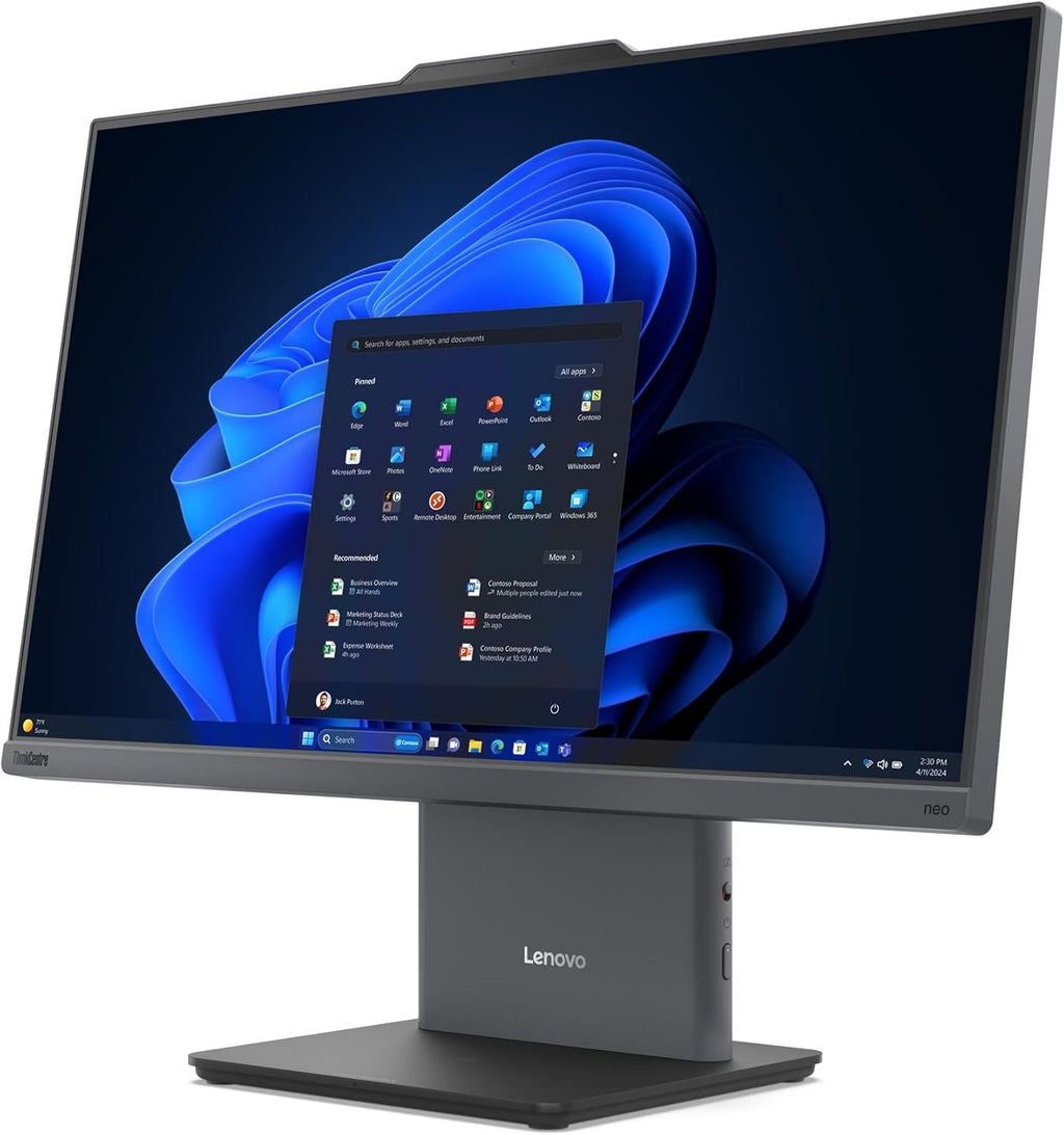 Lenovo IdeaCentre Business All-in-one Computer, 23.8" FHD IPS Display, AMD Ryzen 5 7535HS (Up to 4.55GHz), 16GB DDR5 RAM, 512GB PCIe SSD, Wi-Fi 6, USB-C, HDMI in&Out, Bundle 500GB External Drive