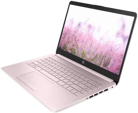 HP Portable 13.8" HD IPS Laptop, Intel Celeron N Processor Up to 2.78GHz, 4GB DDR4, 64GB SSD, HDMI, RJ45, Webcam, Bluetooth, Windows 11, Pastel Pink(Renewed)