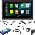 Stinger Jeep Wrangler JK (2007-18) 6.8” HD Touchscreen Double DIN Car Radio Head Unit, Wireless Apple CarPlay & Android Auto, Bluetooth, USB Charging, Camera Inputs, SWC, Plug & Play Stereo Dash Kit