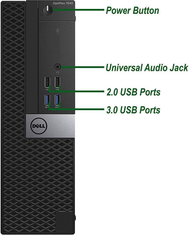 Dell OptiPlex 7040 Desktop Computer PC, Intel Core i7-6700 Processor up to 4.0 GHz, 32GB DDR4 RAM, 512GB M.2 NVMe SSD, Built-in Wi-Fi, Bluetooth, Windows 11 Pro - (Renewed)