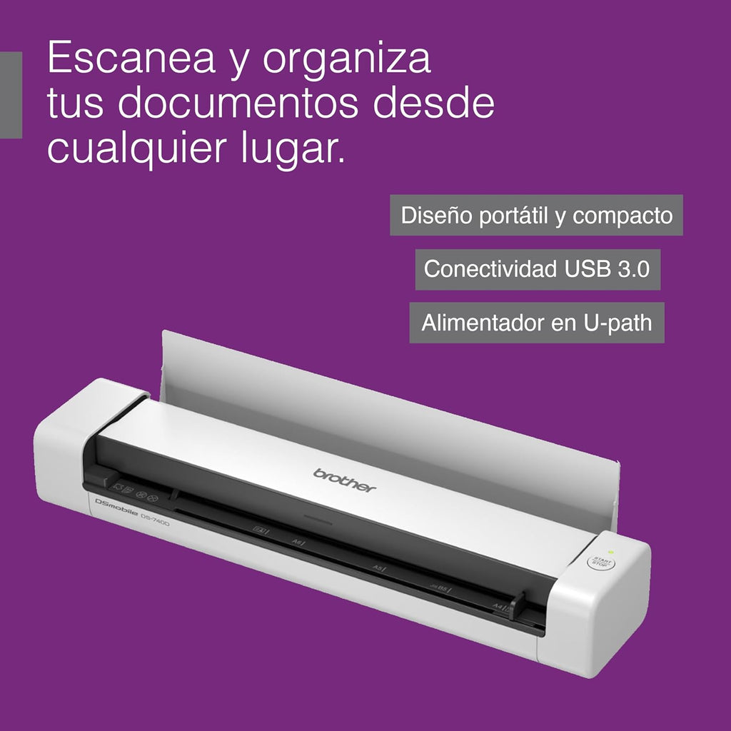 Brother DS-740D Duplex Compact Mobile Document Scanner