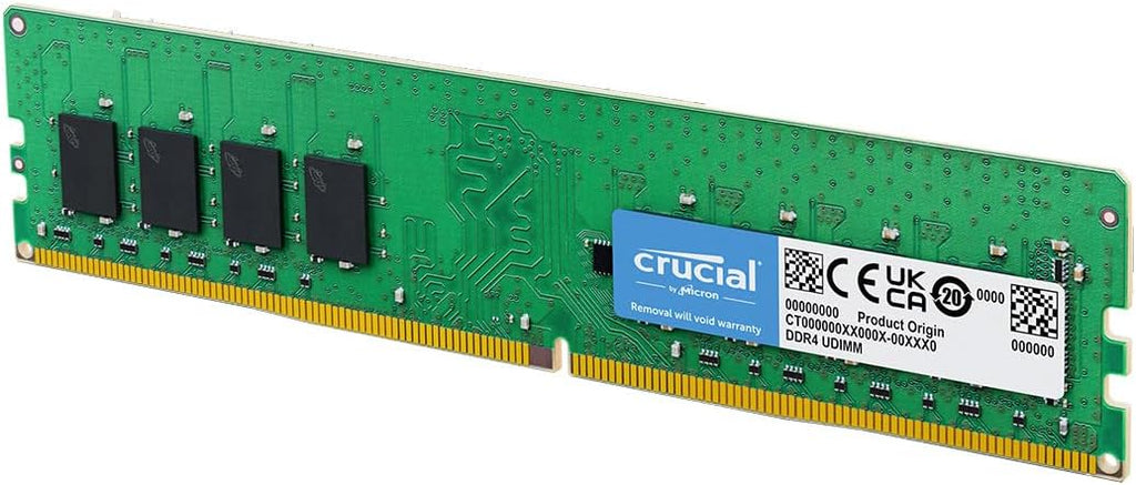 Crucial 32GB DDR4 RAM, 3200MHz (PC4-25600) CL22 Desktop Memory, UDIMM 288-Pin, Downclockable to 2933/2666MHz, Compatible with Intel and AMD Ryzen - CT16G4DFRA32A