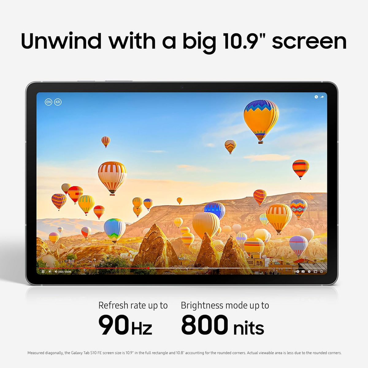 Samsung Galaxy Tab S10 FE 10.9”128 GB Android Tablet,(T-Mobile Network),IP68 Water & Dust-Resistant,Long Battery Life,Powerful Processor,S Pen, 13MP Camera,Lightweight Design,US Version, 2025, Gray