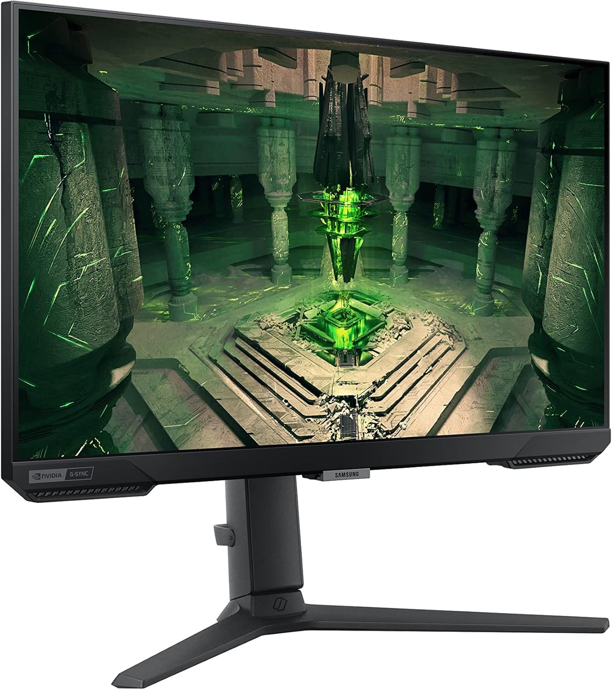 SAMSUNG 25" Odyssey G4 Series FHD Gaming Monitor, IPS, 240Hz, 1ms, G-Sync Compatible, AMD FreeSync Premium, HDR10, Ultrawide Game View, DisplayPort, HDMI, Fully Adjustable Stand, LS25BG402ENXGO