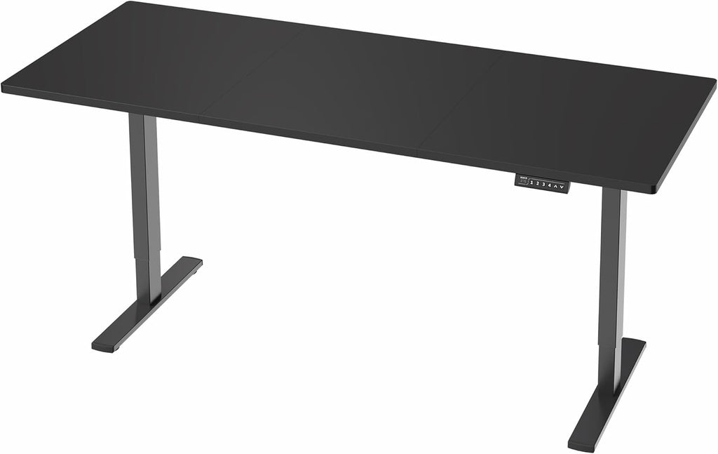 VIVO Electric 71 x 30 in Standing Desk, Memory Height Adjustment, 1B Series, Holds 220 lbs, Black Top Black Frame, DESK-KIT-1B7B