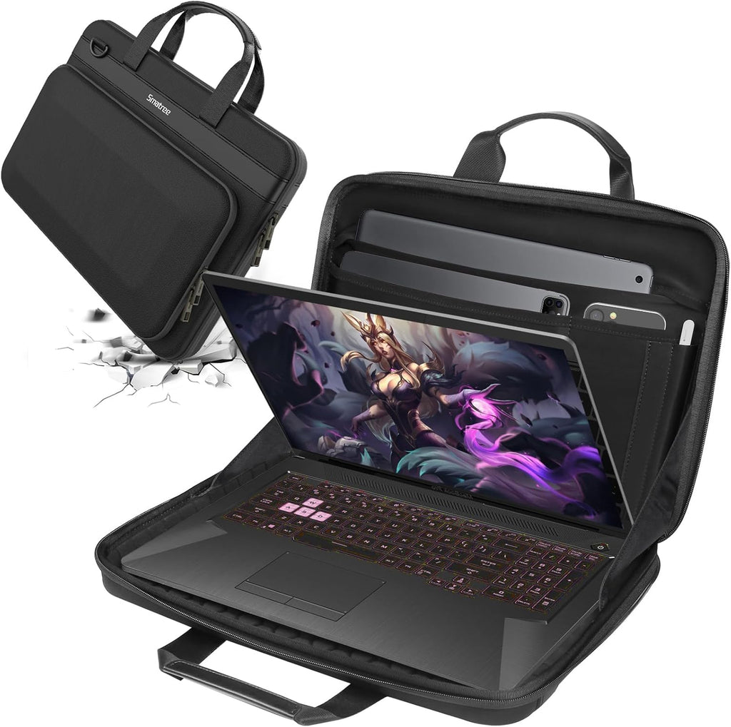 Smatree Heavy Duty Hard Sleeve Case Compatible for 18 inch ASUS ROG Strix SCAR 18 2025/2024/2023 Gaming Laptop, for 18 inch ASUS ROG Strix G18 2025/2024/2023 Gaming Laptop Waterproof Handbag (A800XL)