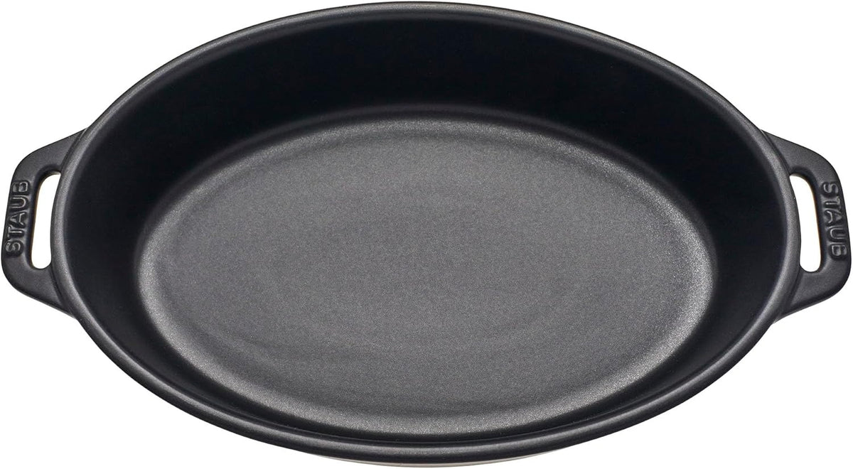 Staub Ceramic Stoneware 5-Pc Mixed Baking Dish Set – Matte Black