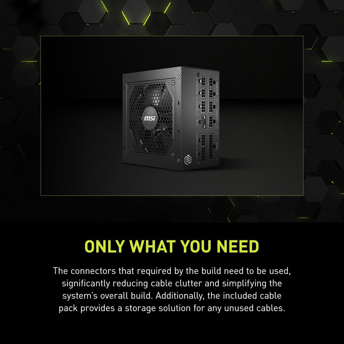 MSI MAG A850GL PCIE5, Fully Modular Compact Gaming 850W Power Supply, 80+ Gold, ATX 3.1 & PCIe 5.1 Ready, Native Dual-Color 12V-2x6 Cable, 10 Year Warranty