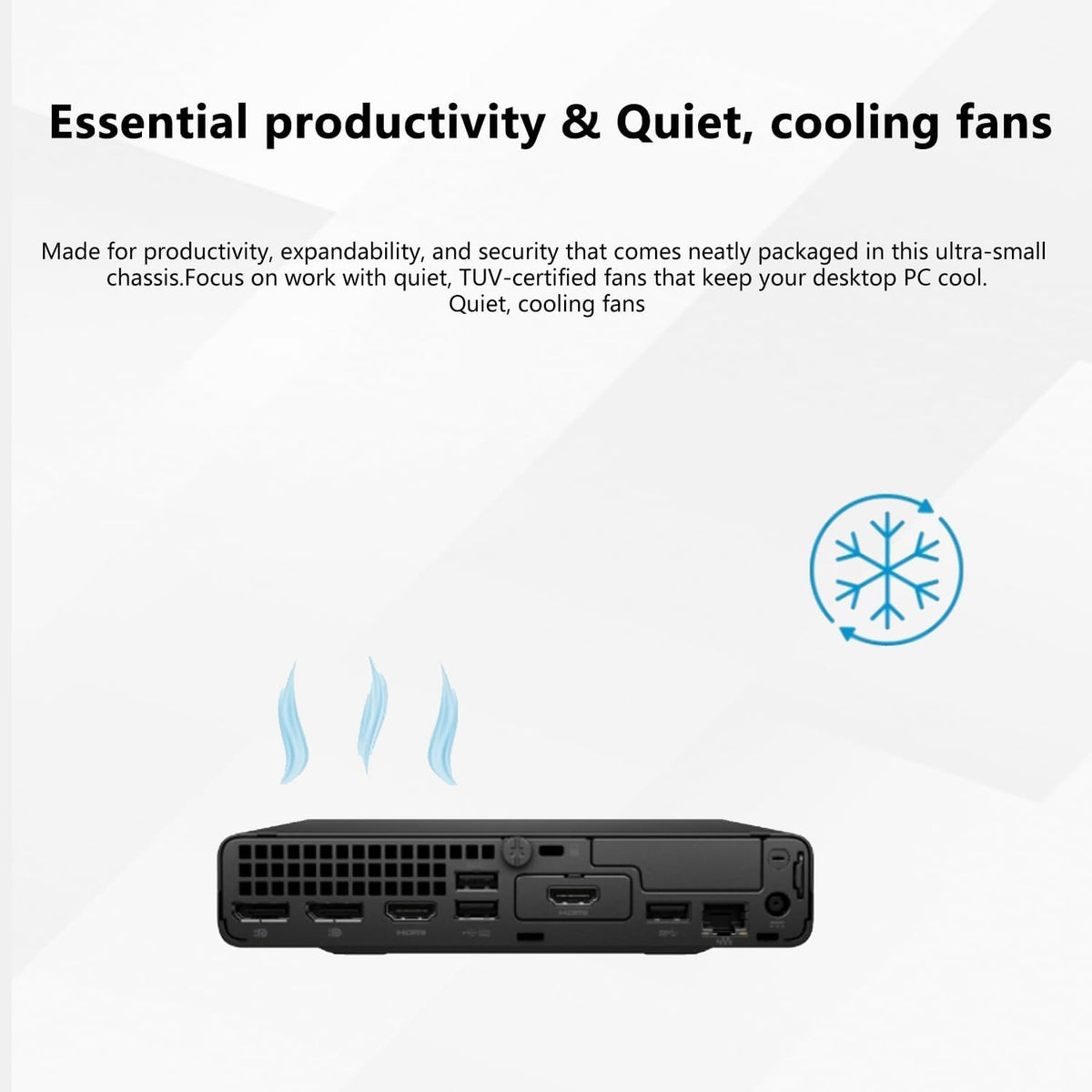 HP ProDesk 400 G9 Mini Business Desktop, 13th Gen Intel 14-Core i5-14500T, 16GB DDR5, 1TB SSD, Wi-Fi 6E, HDMI, DP, Support 3-Monitor 4K, Wired KB and Mouse, Windows 11 Pro, 64GB Flash Drive Bundle