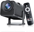 Smart Projector with Wifi and Bluetooth 5.4 - Portable Mini Movie Projectors for Outdoor/Bedroom, 1080P Native Proyector 4K Compatible with Netflix, YouTube, PrimeVideo, Auto Keystone & Built-in Apps