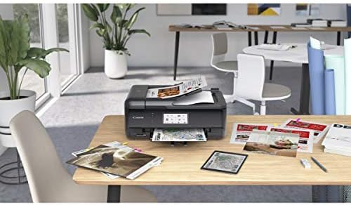 Canon TR8620 All-in-One Printer for Home Office | Copier |Scanner| Fax |Auto Document Feeder | Photo and Document Printing | Airprint (R) and Android Printing, Black