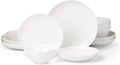 Lenox Dinnerware Set, Studio 1414 Coupe 16-Piece Set, Service For 4, Bone China Material, Dishwasher & Microwave Safe, Home And Kitchen, Kitchen And Dining, Plates And Bowls Sets (White, 16 Pieces)