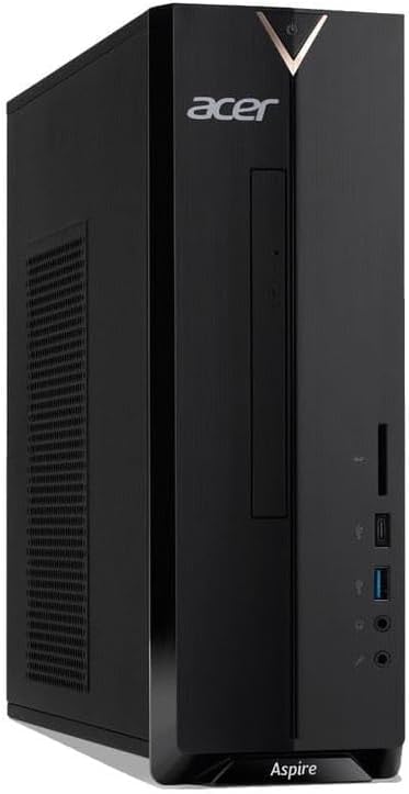 acer Aspire SFF 8L Desktop Computer | Intel Multi-Core CPU | 8GB RAM, 1TB Storage (512GB PCIe SSD & 512GB External) | WiFi 6E | Intel UHD Graphics | 4K Display Support, Wired Keyboard & Mouse