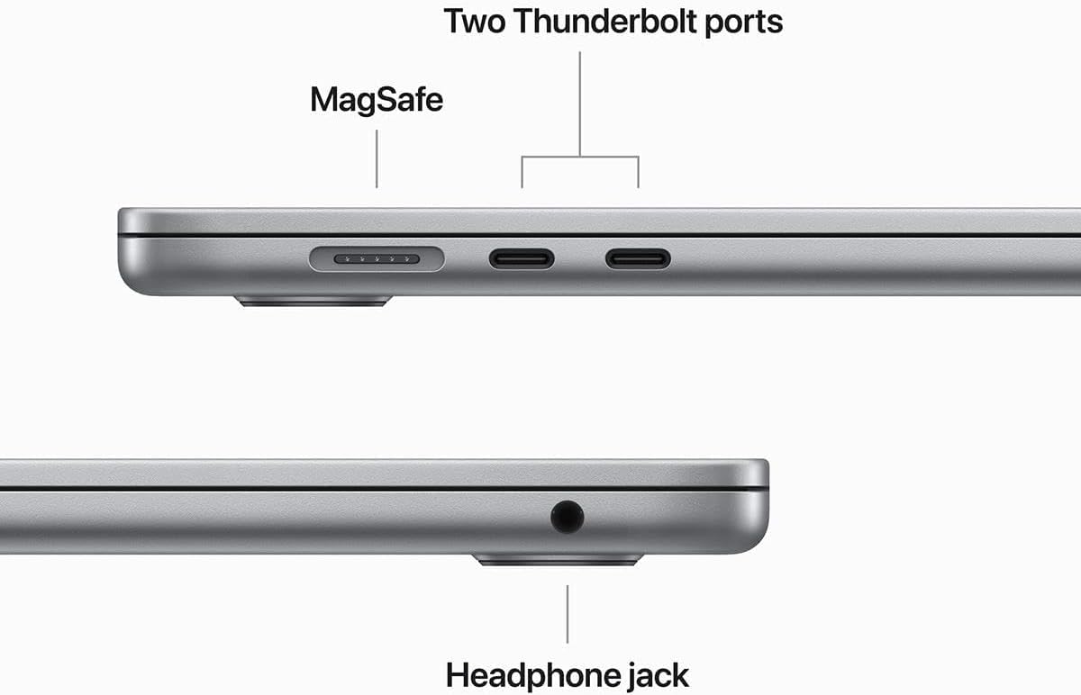 2023 Apple MacBook Air with Apple M2 Chip with 8-Core CPU/10-Core GPU (15-inch, 16GB RAM, 1TB SSD Storage) (QWERTY English) Space Gray (Renewed)