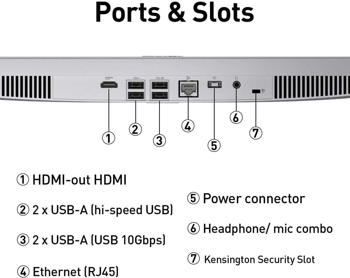 Lenovo A100 24" IPS FHD All in One Desktop Computer, Intel 8-core CPU, 8GB RAM, 512GB SSD Storage, Wireless Keyboard & Mouse Included, Support Dual-Display, HDMI, Windows 11, Cloud Grey