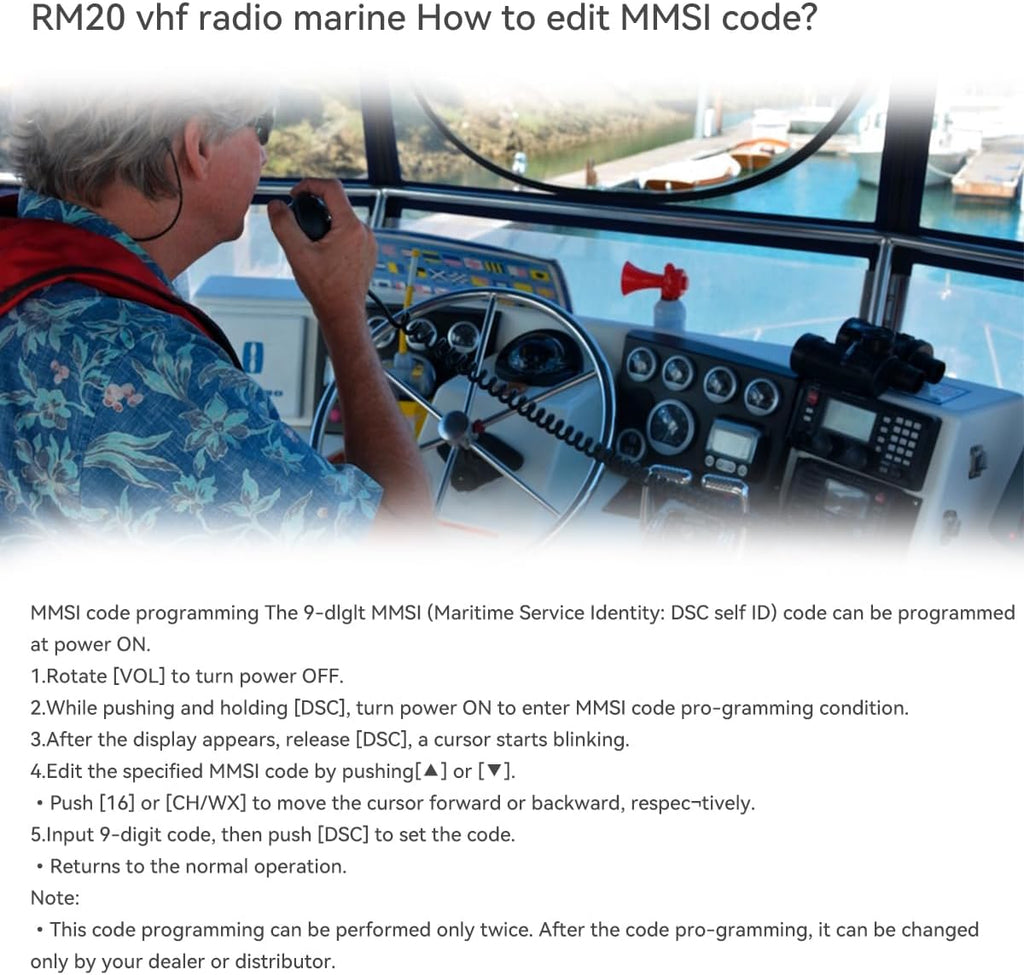 Retevis RM20 Marine VHF Radios Fixed Mount, Marine Band Radio with Built in GPS, DSC, IP67 Waterproof, High Power, NOAA Weather, International Channels, Ship to Shore Radio for Boats(Black)