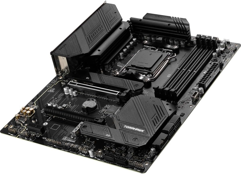 MSI MAG B650 Tomahawk WiFi Gaming Motherboard (AMD Ryzen 9000/8000/7000 Series Processors, AM5, DDR5, PCIe 4.0, M.2, SATA 6Gb/s, USB 3.2 Gen 2, HDMI/DP, Wi-Fi 6E, Bluetooth 5.3, 2.5Gbps LAN, ATX)
