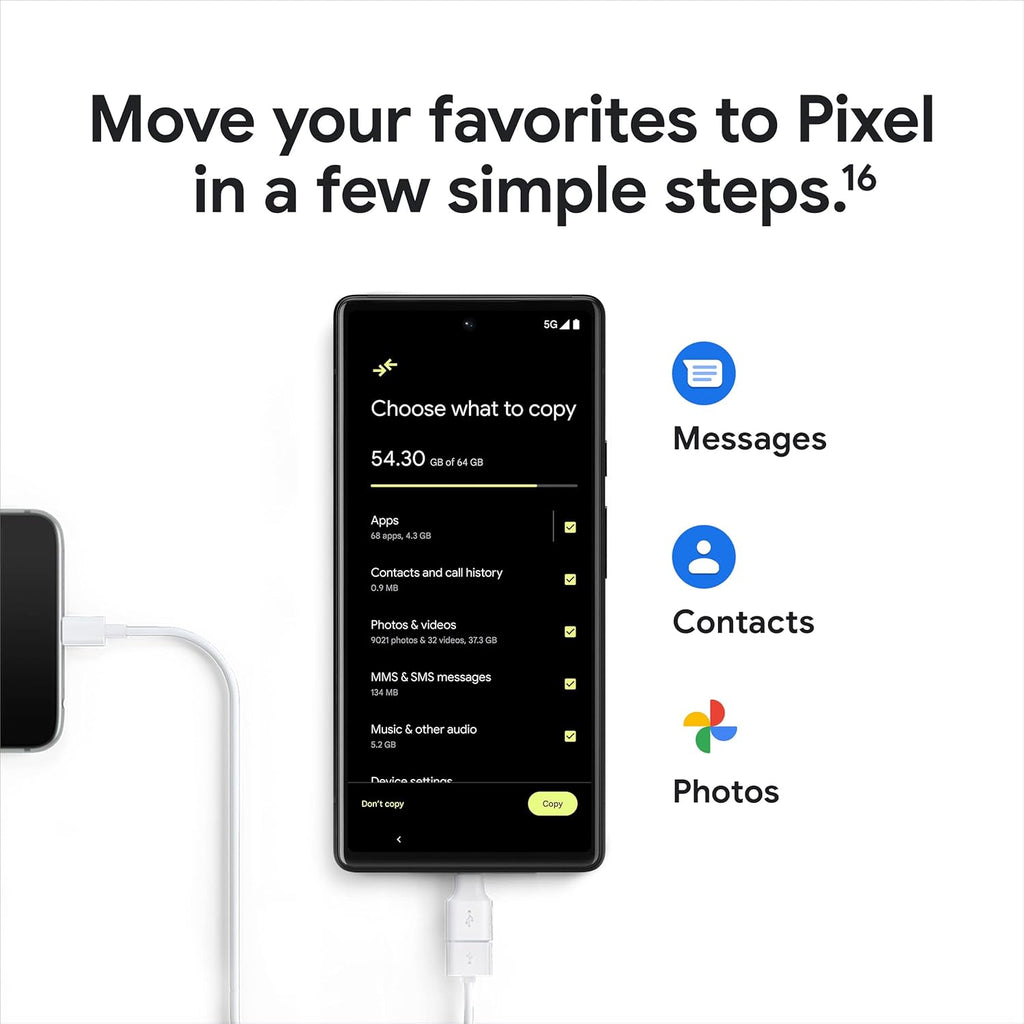 Google Pixel 6 5G, US Version, 128GB, Kinda Coral - Unlocked (Renewed)