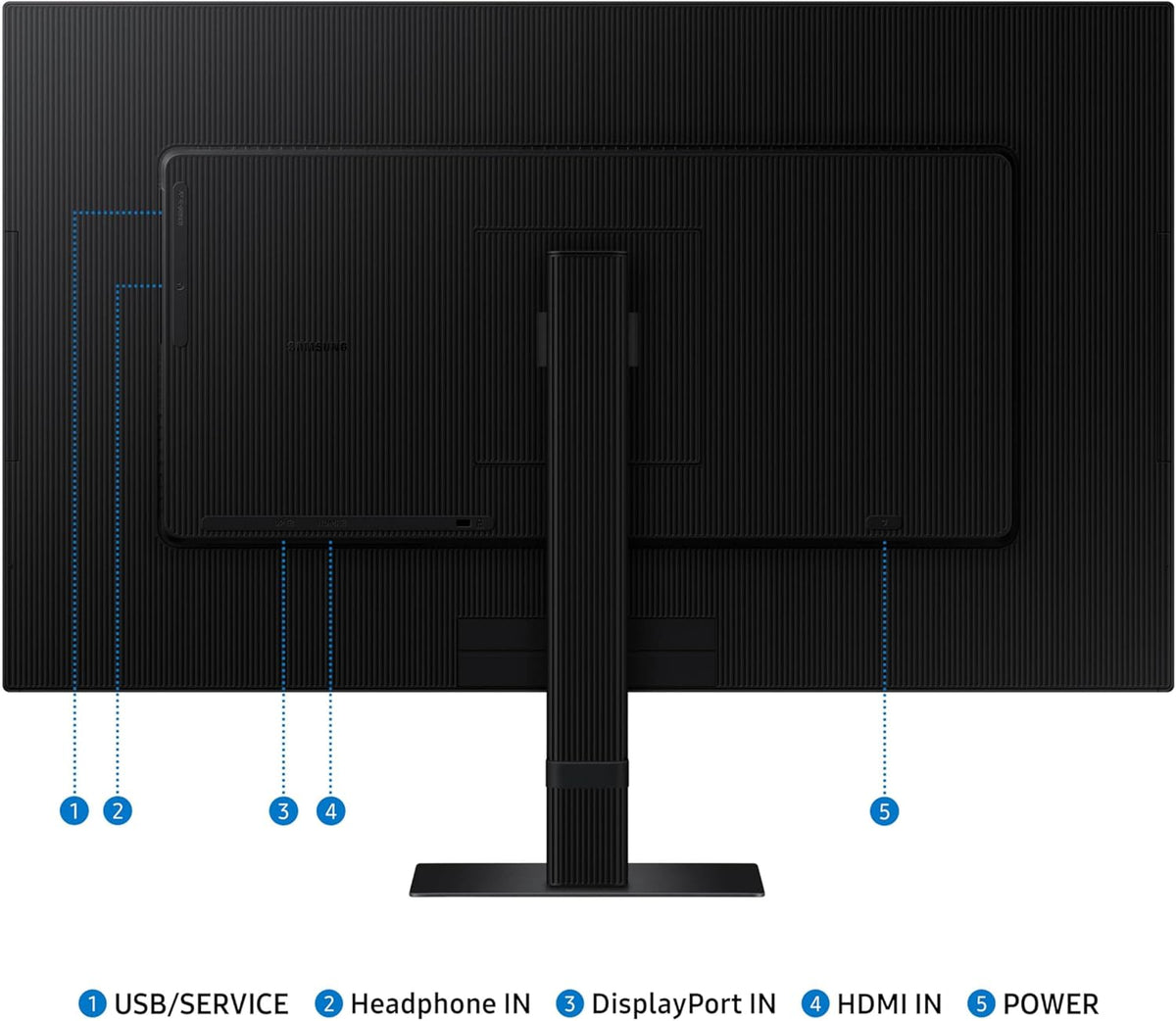 SAMSUNG 27-Inch ViewFinity S7 (S70D) Series 4K UHD High Resolution Monitor with HDR10, Multiple Ports, Easy Setup Stand, Advanced Eye Care, LS27D702EANXGO, 2024