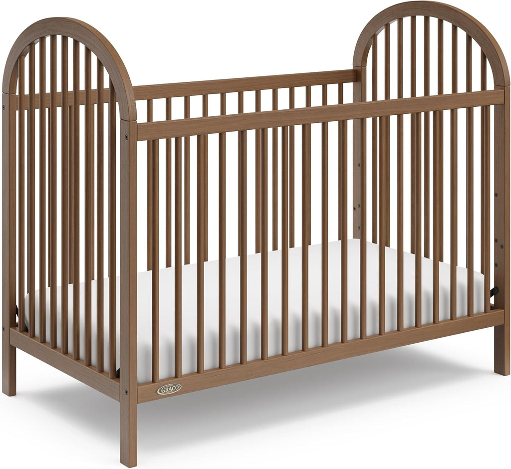Graco Olivia Convertible Crib and Graco Premium Foam Crib & Toddler Bed Mattress Bundle (Hazelnut) – GREENGUARD Gold Certified, Standard Crib Mattress, Baby Crib Converts to Toddler Bed & Daybed