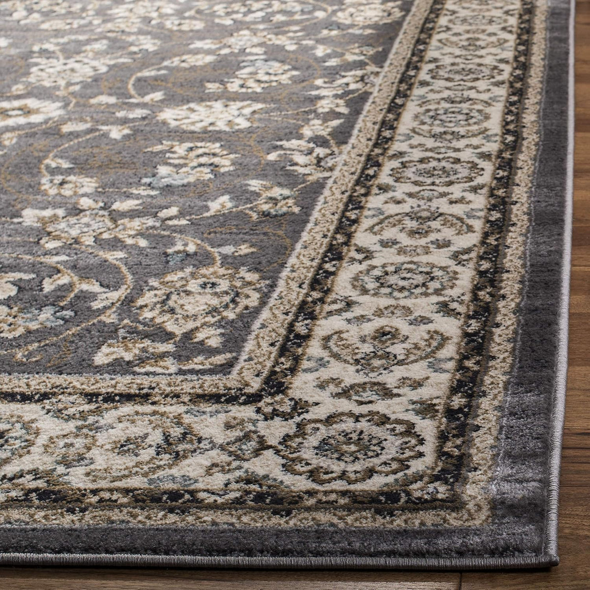 SAFAVIEH Area Rug 6x8 - Lyndhurst Collection - Traditional Design, Grey & Cream, Non-Shedding & Easy Cleaning, Ideal for Living Room, Bedroom, Dining Space (LNH340G)