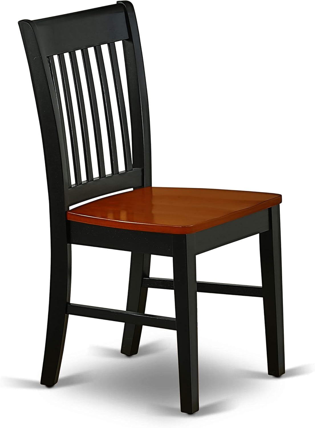 East West Furniture PFNO9-BCH-W 9 Piece Dining Room Table Set Includes a Square Kitchen Table with Butterfly Leaf and 8 Dining Chairs, 54x54 Inch, Black & Cherry