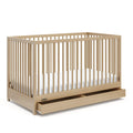 Graco Teddi 5-in-1 Convertible Crib with Drawer – GREENGUARD Gold Certified, Full-Size Nursery Storage Drawer, Baby Crib Converts to Toddler Bed, Daybed and Full-Size Bed (Driftwood)