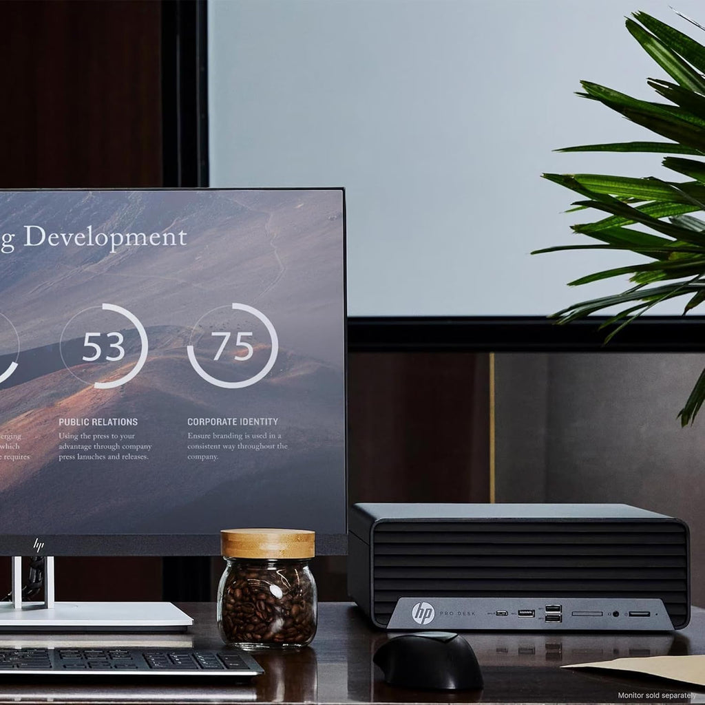 HP ProDesk G7 SFF Desktop Computer, Intel Processor, Dual 4K Display Support| 16GB RAM, 512GB SSD| WiFi| Bluetooth| HDMI, USB, RJ-45| Windows 11 Pro| Wired Keyboard & Mouse| Business & Personal Use