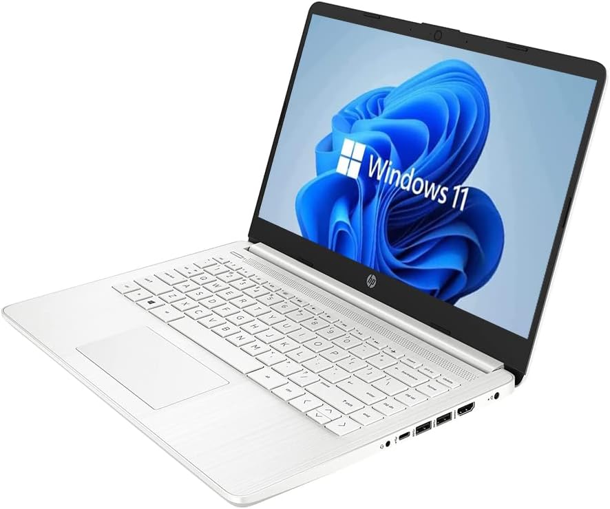 HP 14" HD Laptop, Windows 11, Intel Celeron Dual-Core Processor Up to 2.60GHz, 4GB RAM, 64GB SSD, Webcam(Renewed)