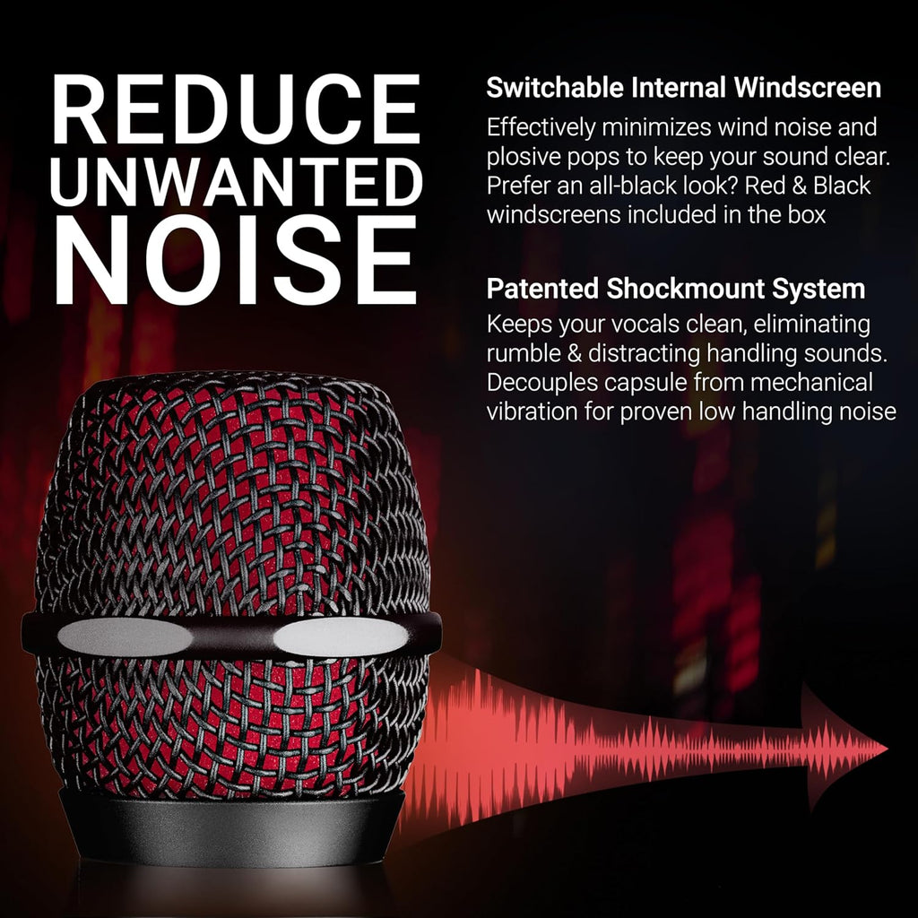 SE ELECTRONICS V7 Dynamic Microphone for Singing, Speech & Studio Recording - XLR Handheld Professional Microphone with Supercardioid Aluminum Voice Coil for Huge Gain Before Feedback - Black