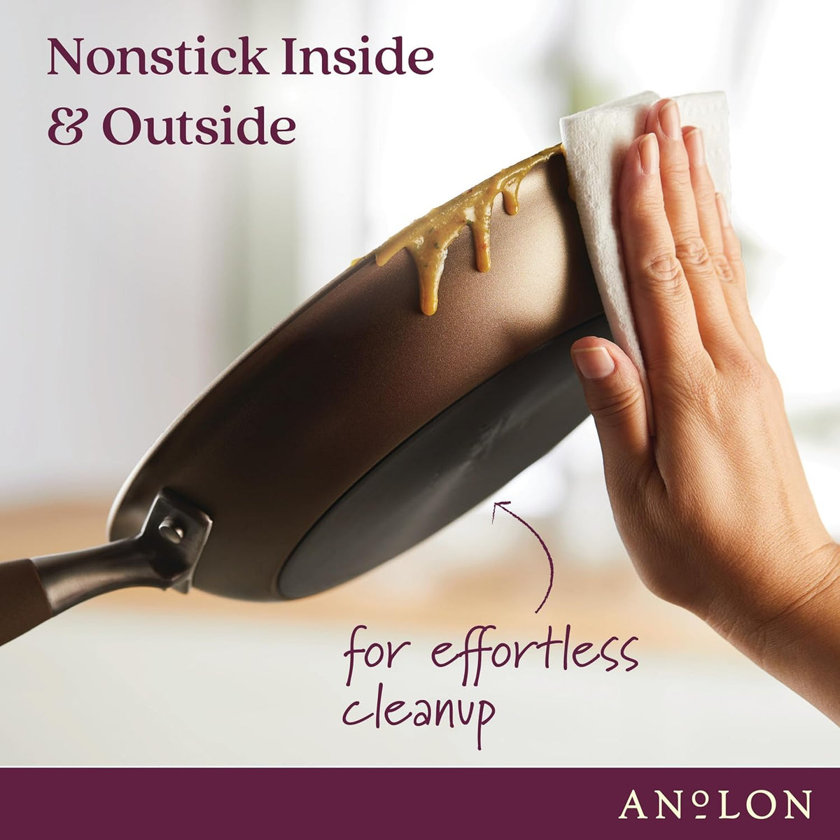 Anolon Advanced Home Hard-Anodized Nonstick 11-Piece Cookware Set (Bronze)