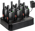 Case of 6,Retevis H-777 Walkie Talkies for Adults Long Range, Rechargeable Two-Way Radios,with 6-Way Multi Unit Charger,Flashlight Handheld Business 2 Way Radios