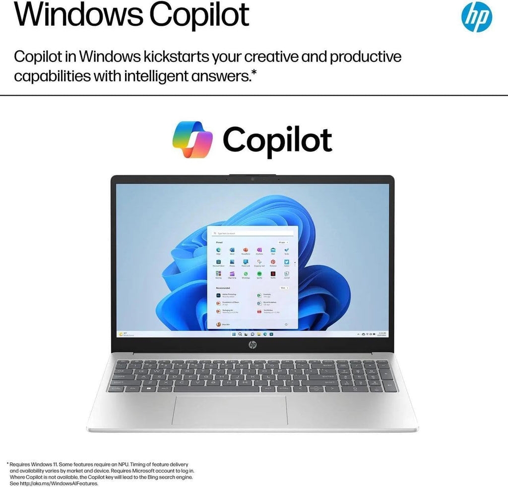 HP 15.6" HD Touch Screen Laptop | Intel Core i3-1215U (6 Cores, 8 Threads) | Intel UHD Graphics | Silver | 8GB RAM | 256GB SSD | Windows 11 S | Bundle with Stylus Pen