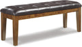 Signature Design by Ashley Ralene Tufted Upholstered Dining Room Bench, Medium Brown