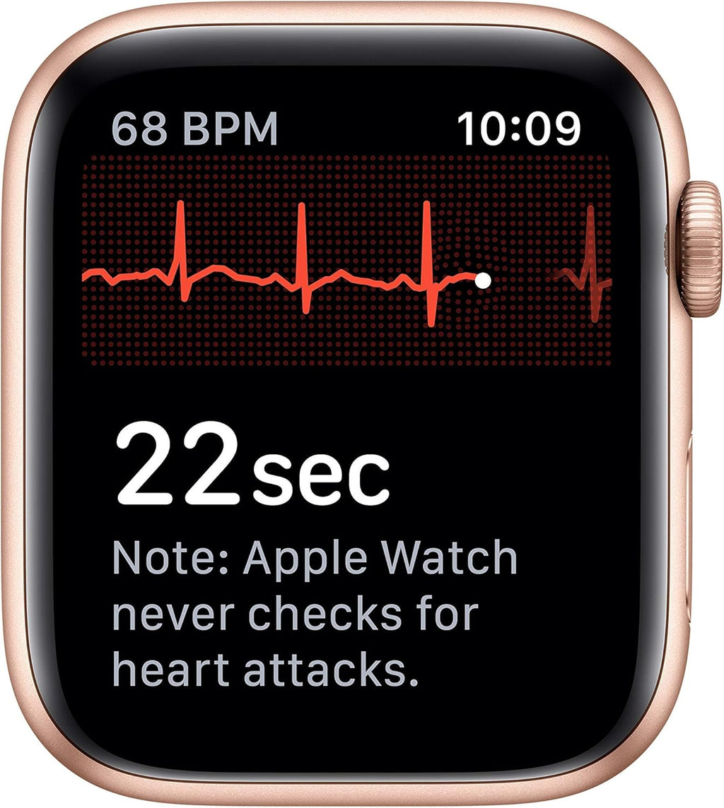 Apple Watch Series 5 (GPS, 40MM) - Gold Aluminum Case with Pink Sand Sport Band (Renewed)