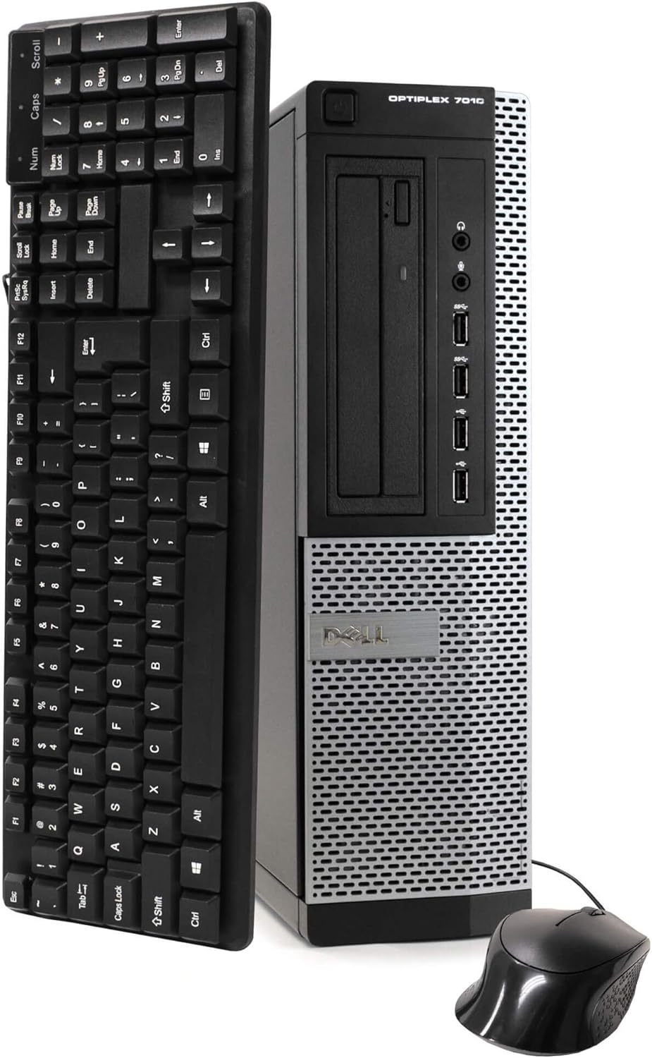 Dell Desktop Computer Package Compatible with Dell Optiplex 7010 Intel Quad Core i5 3.2GHz, 8GB Ram, 500GB HDD, 19-inch LCD, DVD, WiFi, Keyboard, Mouse, Windows 11 Pro (Renewed)