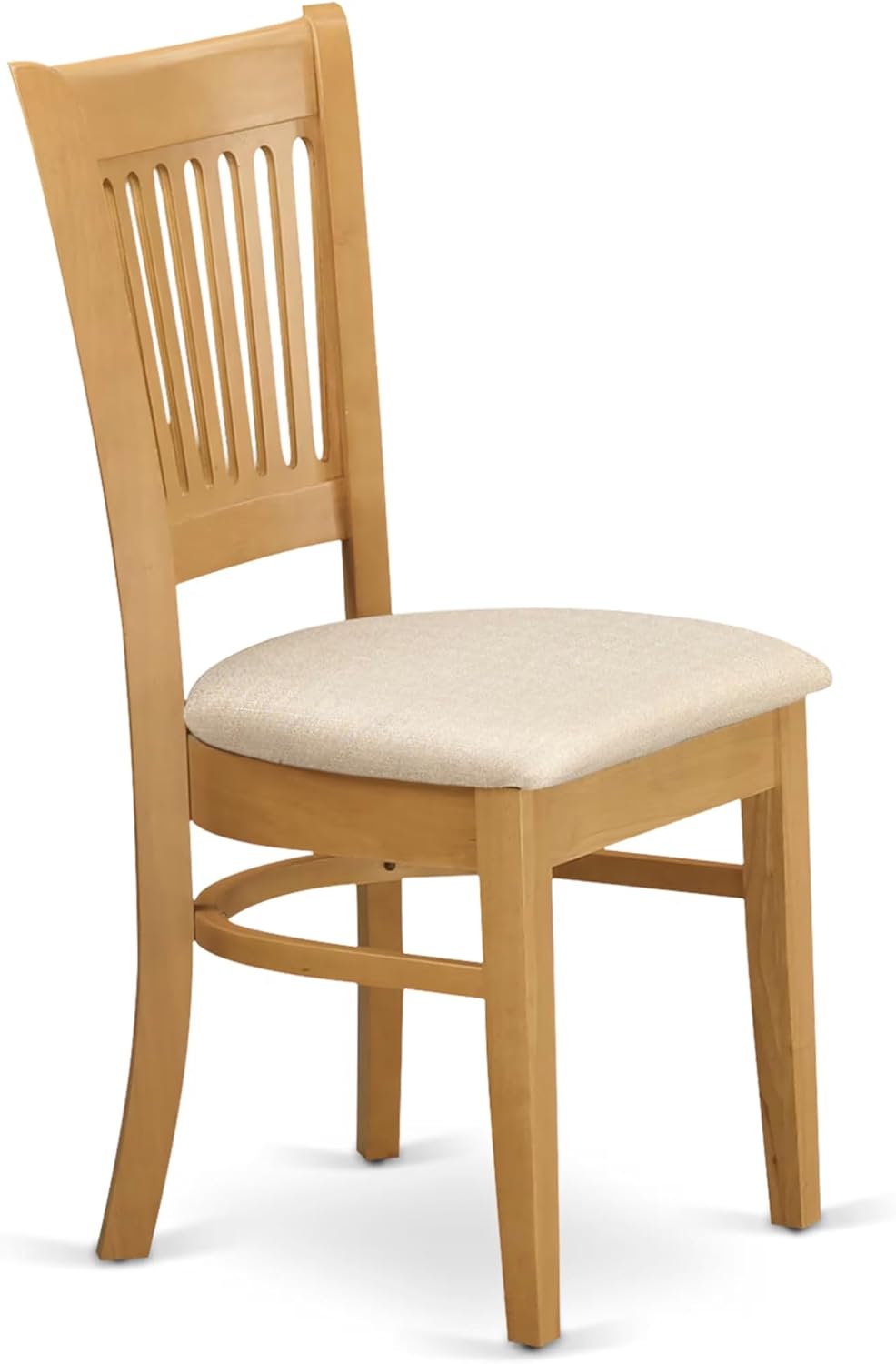 East West Furniture CAVA7-OAK-C 7 Piece Dining Table Set Consist of a Rectangle Wooden Table and 6 Linen Fabric Dining Room Chairs, 36x60 Inch, Oak