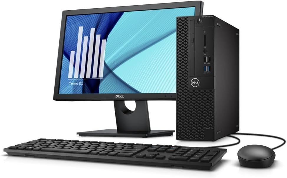 Dell Optiplex 3050 SFF Desktop Computer PC, Intel Quad Core i5-6500 up to 3.6GHz, 16GB DDR4, 256GB SSD, WiFi, 4K Support, DP, HDMI, Windows 11 Pro 64 Bit (Renewed)