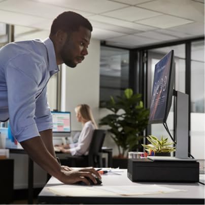 HP 2025 Elite 805 Mini PC Desktop Computer, AMD Ryzen 5 (Beat i7-11700T), Ultra-Quiet Design, 16GB RAM, 512GB PCIe SSD, Dual 4K Display Support, USB-C, Wi-Fi 6, Keyboard & Mouse, Windows 11