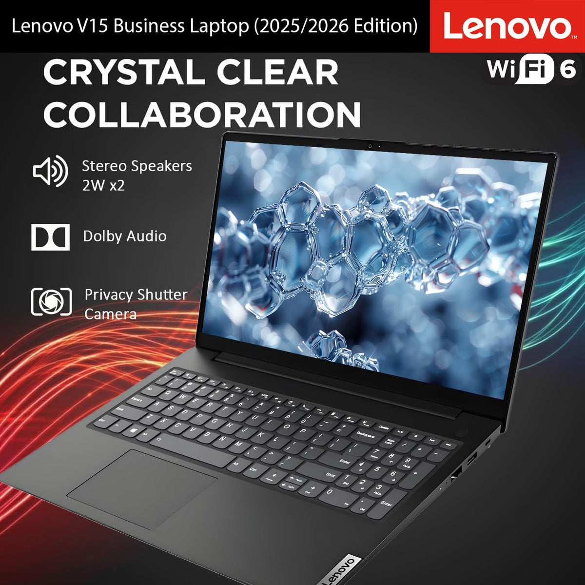 Lenovo 2026 New V15 Business and Student Laptop, Ryzen 3 7320U(Outperforms Intel i7-1065G7), 16GB RAM, 512GB SSD, 15.6" FHD, Ultra Quiet Design, Long Battery Life, Wi-Fi 6, Bluetooth 5, Windows 11 Pro
