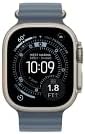 Apple Watch Ultra 3 GPS + Cellular, 49mm Natural Titanium Case with Anchor Blue Ocean Band (Renewed)