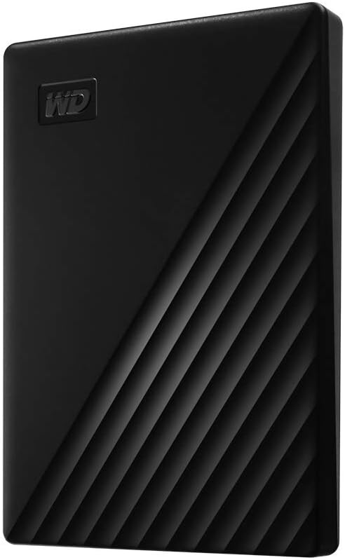 WD 2TB My Passport, Portable External Hard Drive, Black, backup software with defense against ransomware, and password protection, USB 3.1/USB 3.0 compatible - WDBYVG0020BBK-WESN