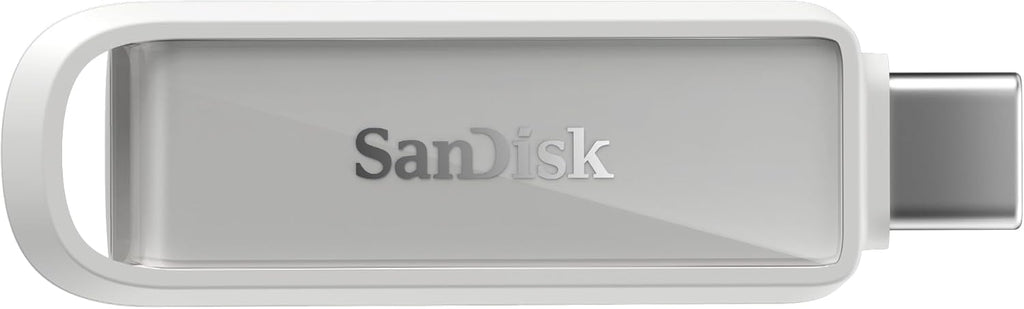 SANDISK 512GB Phone Drive with USB Type-C - for Smartphones, Tablets, and Computers - Up to 150MB/s, USB 3.2 Gen 1 - Arctic White - SDIXS0N-512G-GN6NE