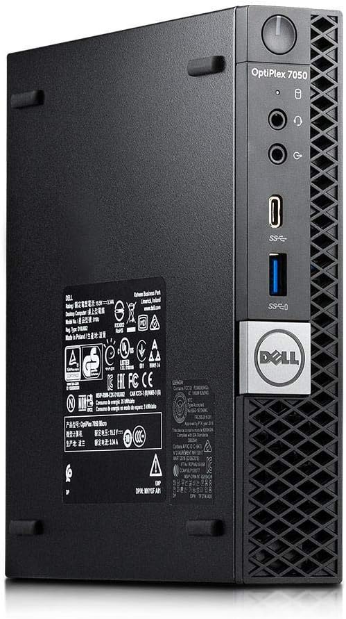 Dell OptiPlex 7050 Micro Computer, Intel Quad Core i5-6500T up to 3.1GHz, 16G DDR4, 256G SSD, Windows 11 Pro 64 Bit (Renewed)
