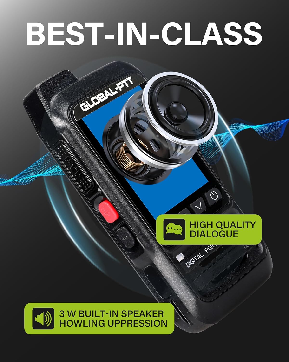 2-Pack Fast Radios Unlimited Range – Global PTT 4G Walkie Talkies with SIM Cards – Nationwide Coverage Communication Long Range PoC Two-Way Radios IP67 Waterproof Design (P0)