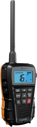 Cobra BlueBound 150 VHF Handheld Marine Radio - Black - 3-Watt, Floating, Long Range, NOAA Weather Alerts, International Functionality, IPX7 Waterproof, USB-C, Submersible, LCD Screen, Belt Clip