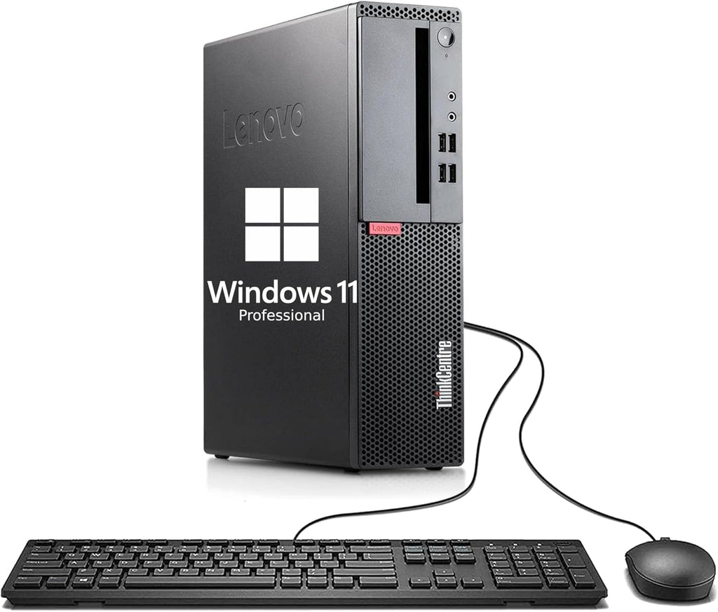 Lenovo ThinkCentre M710 SFF Desktop Computer PC, 6th Gen Core 3.70GHz, 8GB RAM, 256GB SSD, VGA, Keyboard and Mouse, WiFi, BT, Windows 11 Pro (Renewed)